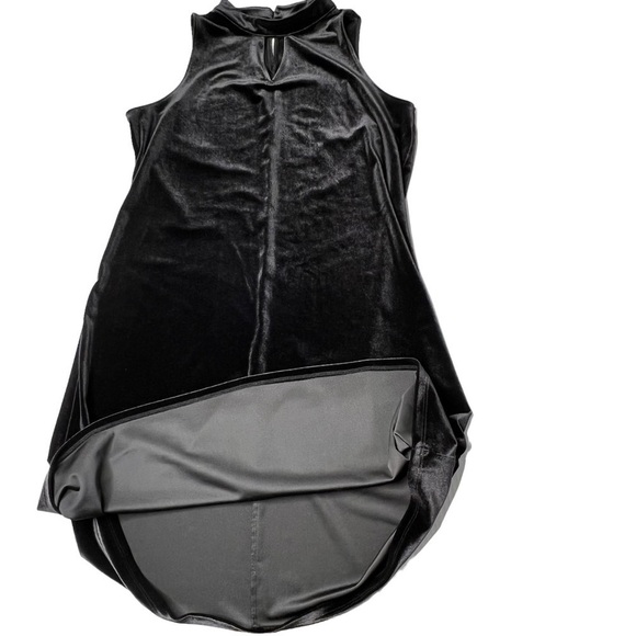 WORTHINGTON Black Velvet Velour Sleeveless Keyhole Cocktail Dress Size M - Picture 14 of 16